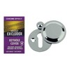 Stormguard Keyhole Cover Escutcheon Covered Plate Draught Excluder Lock Cover