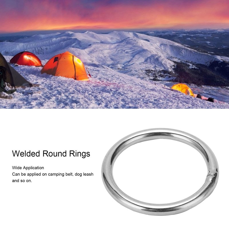 Pack of 10 O-rings, 304 stainless steel, 4 x 40