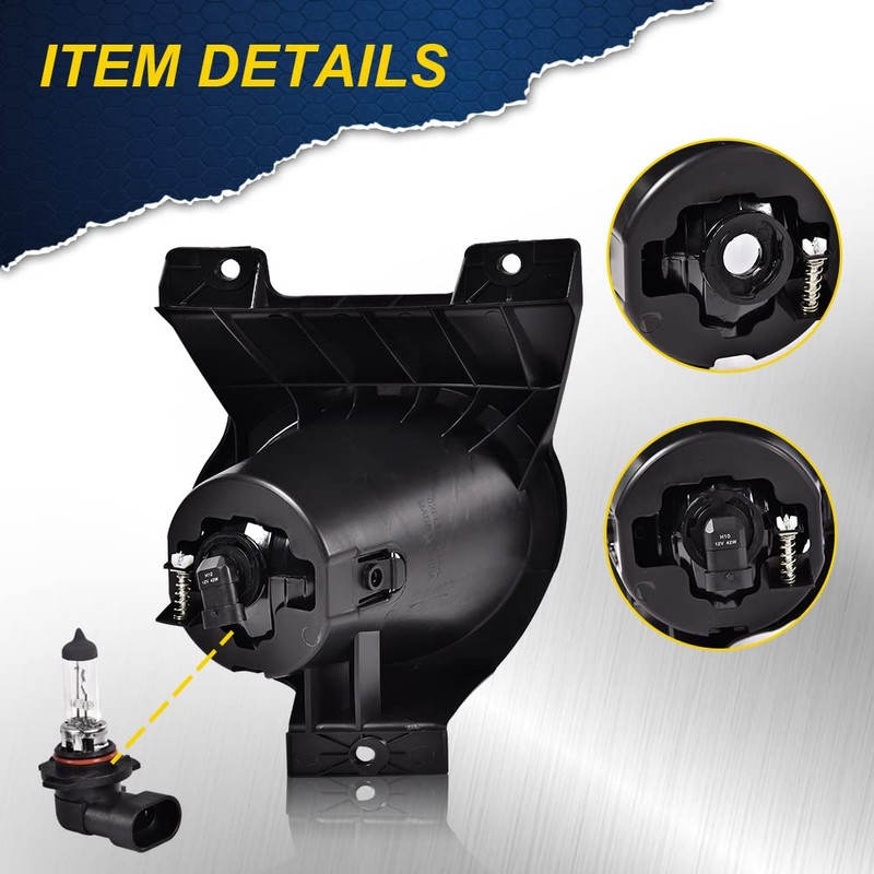 PIT66 Front Bumper Fog Light, Compatible with 2011-2014 Ford F150