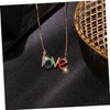 SAFIGLE 1pc Love Necklace Charm Necklace Crystals Necklaces Letter Necklaces