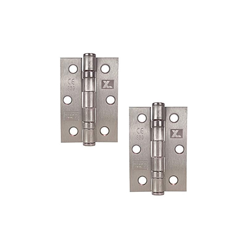 Excel XL964 Pair of 3" Grade 7 Door Hinges, Satin