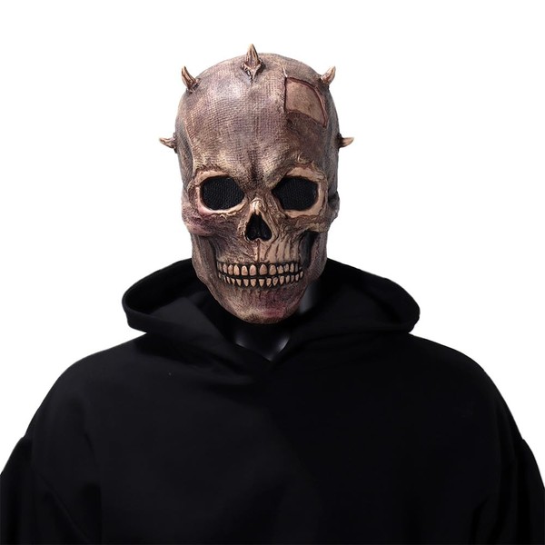 QLIQLIK Halloween Scary Evil Full Head Skull Mask Clown Mask