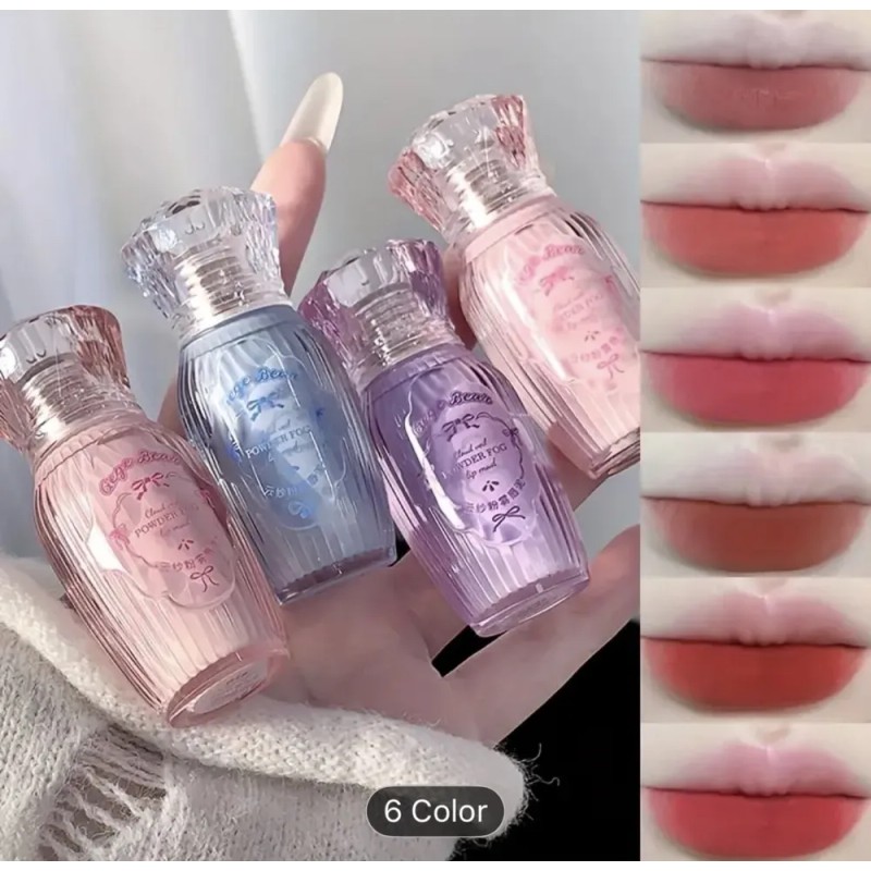 Tinta De Labios Mate Efecto Terciopelo Maquillaje Asiatico