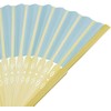 Woohome Folding Fans White Paper Hand Fan Bamboo Fan for