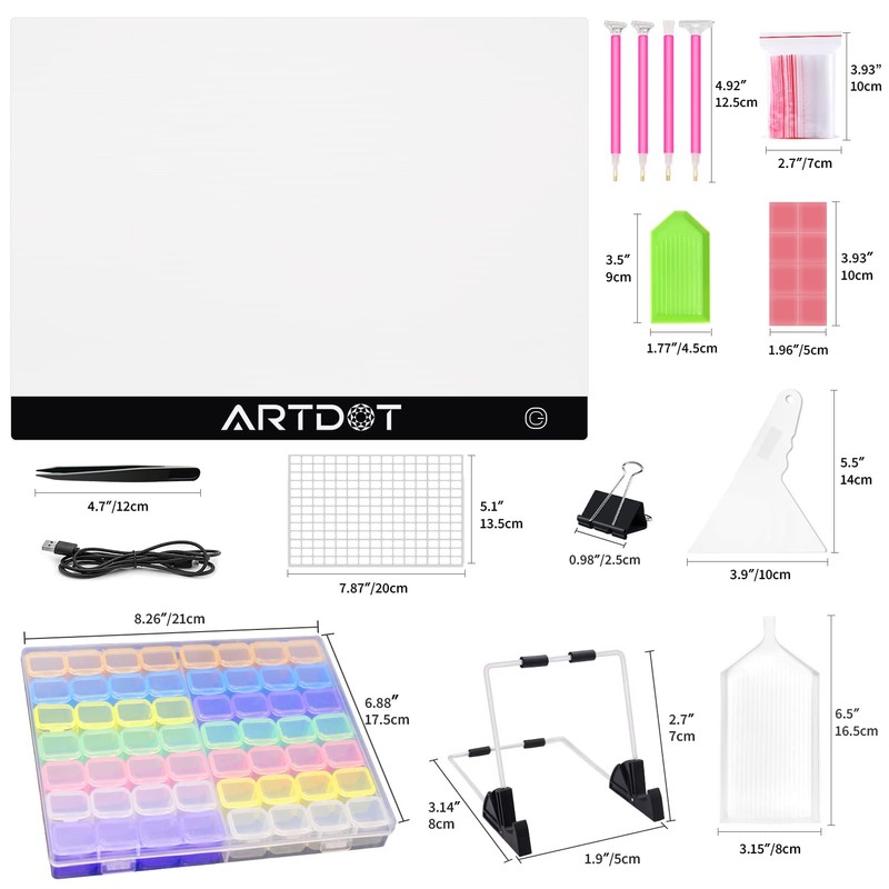 ARTDOT ARTDOT A3 LED Light Pad for Diamond Painting, USB