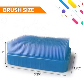 Wilbarger Method Cepillo Sensorial Terapia Unidades Color Azul Ocupacional Terapéutica Calmar Estimular Cepillado Uso Como Parte Protocolo