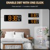 JoFomp 17.3" Large Digital Wall Clock, LED Digital Clock Large