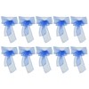 10Pcs Organza Banquet Chair Sash Exquisite Chair Bows Sashes for