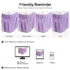 PiccoCasa Elasticated Bed Skirt Ruffled Bed Base Wrap Around Bed