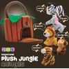 Play22 6-Piece Plush Talking Jungle Animals Set with Carrier for