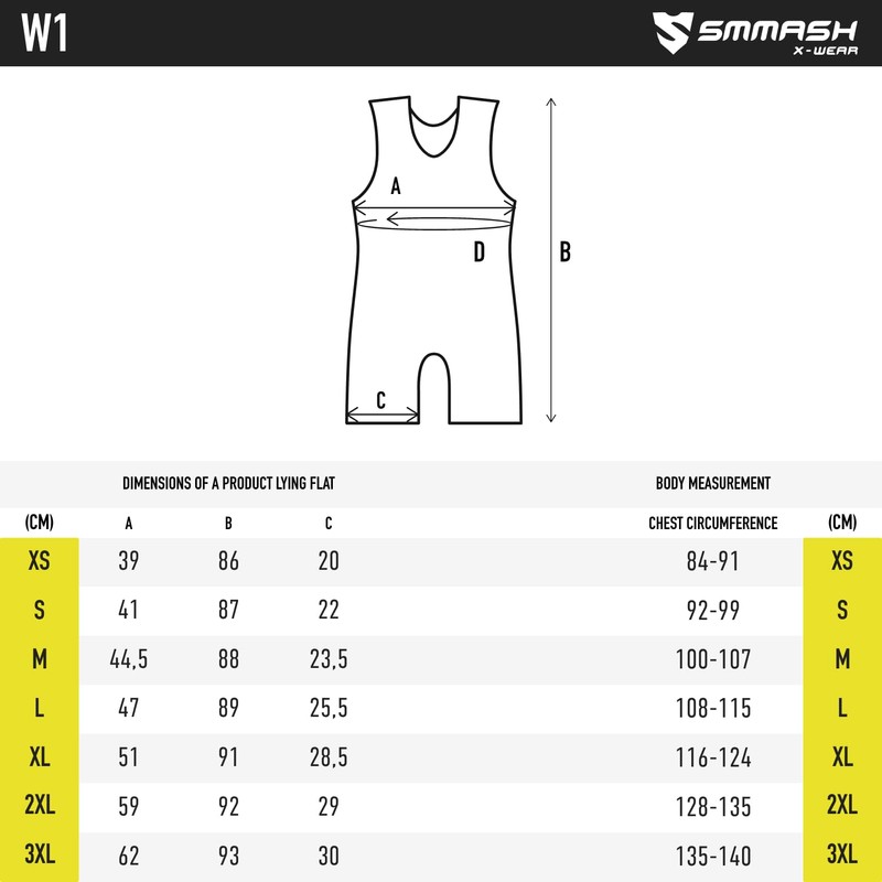 SMMASH Venomous Men's Ringer Suit, Wrestling Singlet, Breathable and Durable