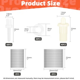 Tanstic 200Pcs Plantation Shutter Repair Kit, Includes Spring Loaded Shutter Pins, 0.62 Inch/0.78 Inch Tilt Rod Louvers Staples, Washers, Repair Pins for Windows Tools Supplies