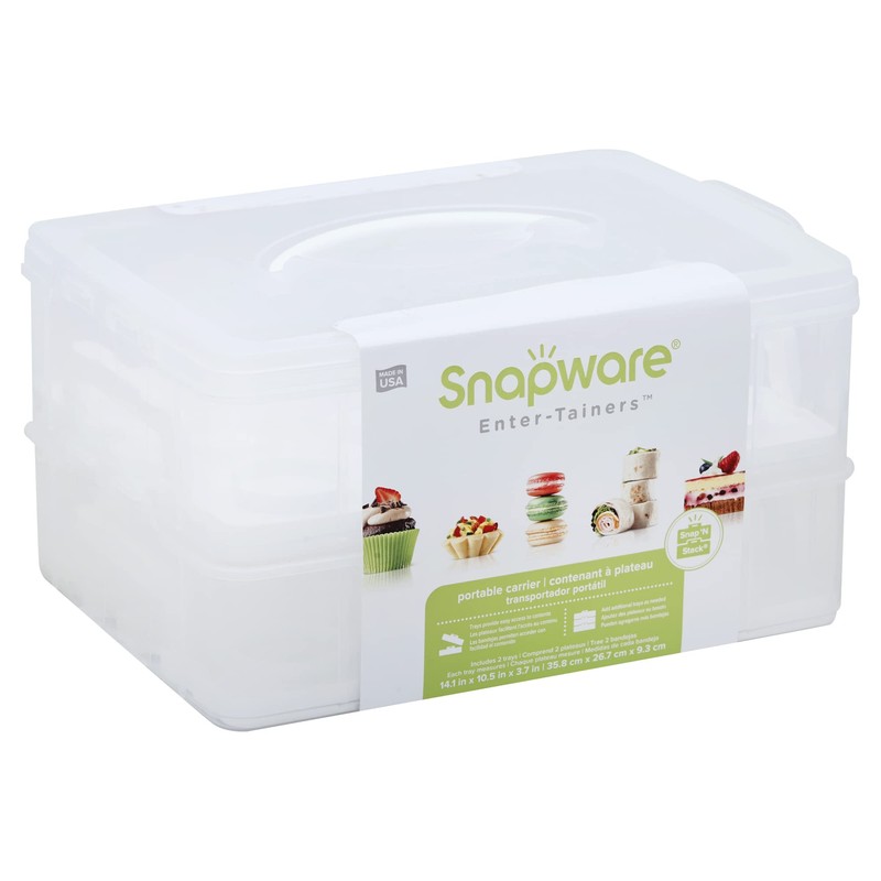 Snapware (2-Layer, 24 Cupcakes Plastic Detachable Cupcake Carrier Storage Container