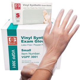 Basic Vinyl Exam Gloves (VINS100INBACLE-7593-C1000)