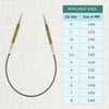KnitPro Zing Fixed Circular Needles 9" (22.5cm) | 3.50mm