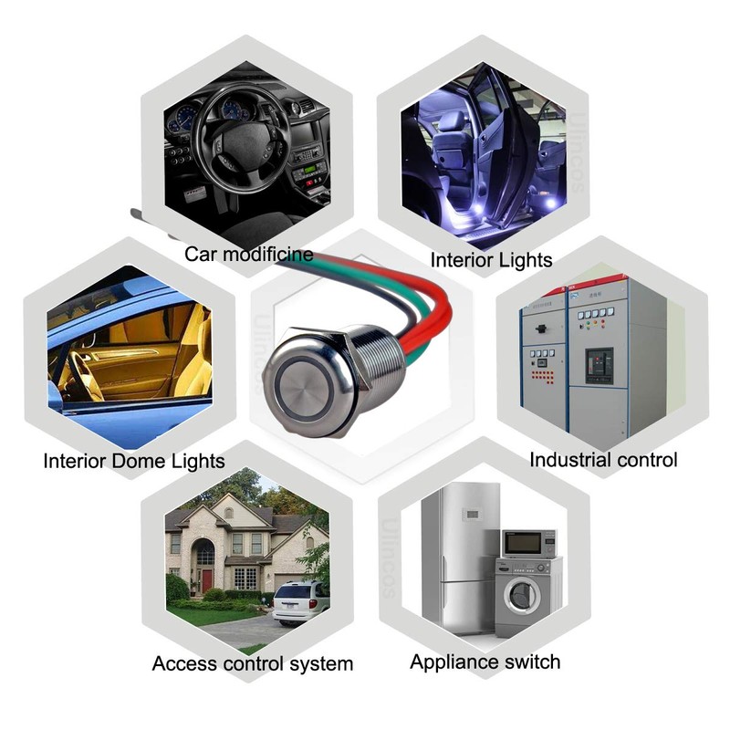 Ulincos Touch Switch UT16F1 Segmented Dimming Switch DC 6V to