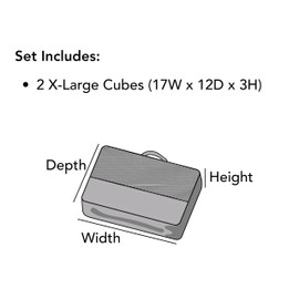 Covermates Packing Cube Set - Premium Polyester - Dual Zipper Pulls - Carrying Handle - Front Mesh Window - Travel Organization, Blue