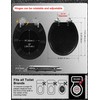 Angol Shiold Black Round Resin Toilet Seat Soft Close Quick