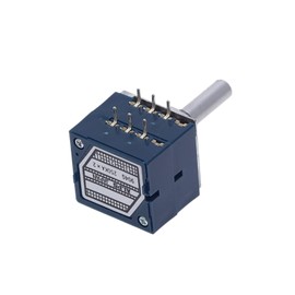 Rotary Encoder 10K 20K 50K 100K 250K 500K ALPS RK27 Potentiometer Dual 10~500KAX2 Slotted Japan Rotary Switch 6Ppin (Color : 500k)