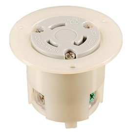 Flanged Outlet Twist-Lock NEMA L5-30FO Easy Assembly - Durable Nylon Construction - WBL530FO – Rewireable