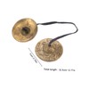 Kisangel Copper Finger Cymbals Lightweight Percussion Zills Instrument for Dancer