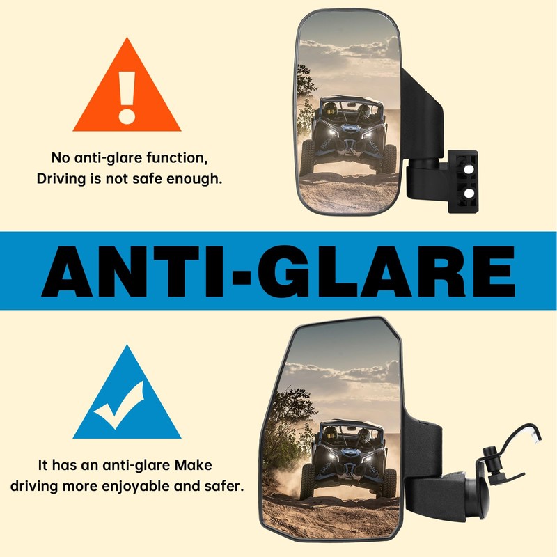 Ranger Side Mirrors,You No Longer Need to Adjust by Hand，Innovative