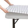 Spotjoy Rectangle Vinyl Table Cloth 30x48, Waterproof Elastic Fitted Tablecloth