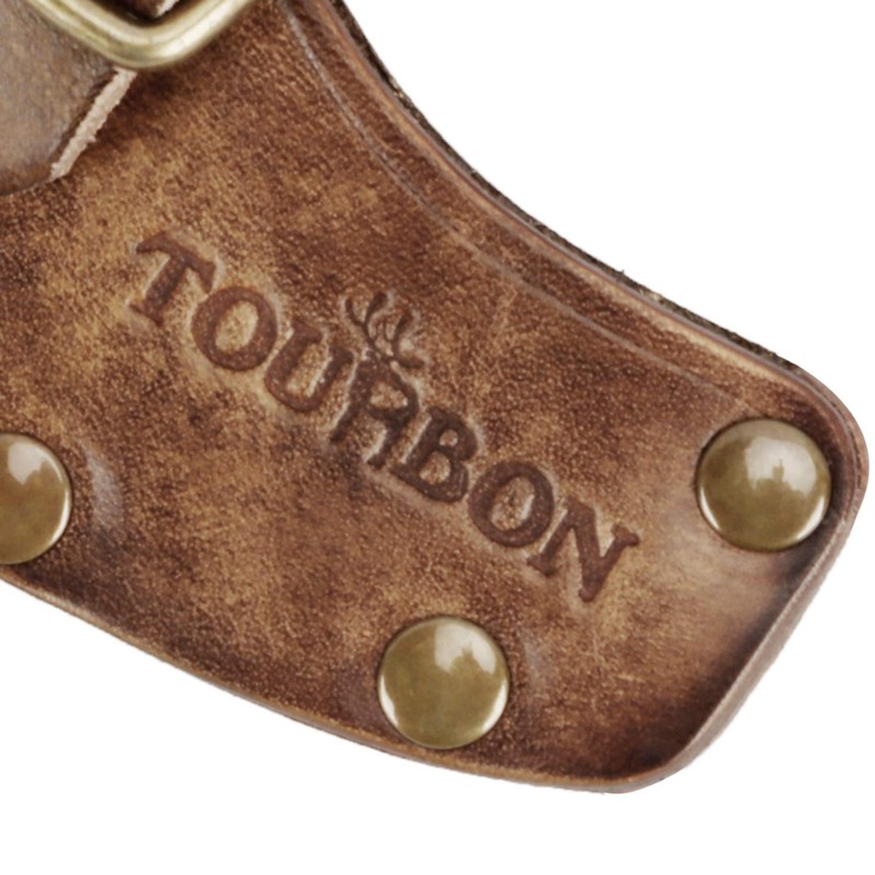 Tourbn TOURBON Classical Thick Leather Axe Blade Cover Sheath Leather