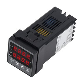 Temperature Controller, Temperature Controller PID Dual Digital Display Alarm Function Thermostat Temperature Controller DC 24 V, Controls