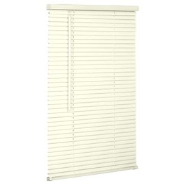 Lotus & Windoware Cordless 1" Vinyl Mini Blind 32" Wide x 64" Long, Alabaster (MLX3264AL)