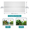 Yiqiying Aquarium Canop Polycarbonate 15.37 x 7.63 x 0.24 for