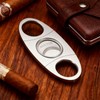 Anntuk Cigar Cutter Stainless Steel Guillotine Double Cut Blade in