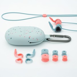 SurfEars 4.0 | Let Sound in - Keep Water Out (Coral/Sky, One Size)