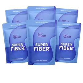 fairment SuperFiber® Premium Fibre Complex | Developed with Experts | No Additives | Lactose Free, Gluten Free | 180 Day Supply | 6 x 150 g Fibre Powder (Pack of 6)