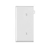 Leviton 1-Gang No Device Blank Wallplate, Sectional, Thermoplastic Nylon, Strap