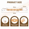 LALAGO Space Saving Clothes Hangers, Pack of 12 Multiple Wooden