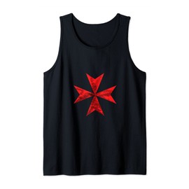 Maltese Eight Cross Red Flag Loving Gift For Malta Patriots Tank Top