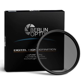 Berlin Optix Variable Premium CPL Pole filter 40.5-82 mm, Circular Polarising Filter for High Image Quality, Clear Anti-Glare of Your Photographs