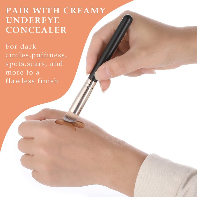 WLLHYF Concealer Brush Foundation Brush, Eye Mini Angled Flat Top