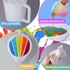 LET'S RESIN 17OZ/500ML Split Cup with Handle, Thicken & Easy
