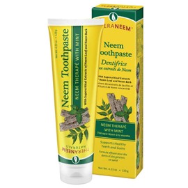 TheraNeem Neem Therape Toothpaste, Mint | Supports Healthy Teeth, Gums & a Fresh Mouth | No Fluoride & Vegan | 4.23 oz