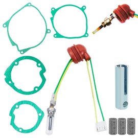 Glow Plug Auxiliary Heater, Pack of 9 Glow Plug Diesel Auxiliary Heater, Auxiliary Heater, Ceramic Pin Glow Plug Kit, Parking Heater, Car, Truck, Compatible with 12 V, 2 KW, 5 kW, 8 kW Au