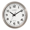 La Crosse Technology WT-3161WH-INT 16 Inch Stainless Steel Atomic Clock-White