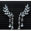 Launers Arete Pendiente Zarzillo Alas Angel Cristal Mujer Fantasia
