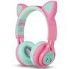 Riwbox CT-7 Cat Ear Bluetooth Headphones, LED Light Up Bluetooth