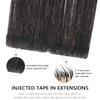 COOKAYU invisible Tape in Hair Extensions Human Hair 50g 22