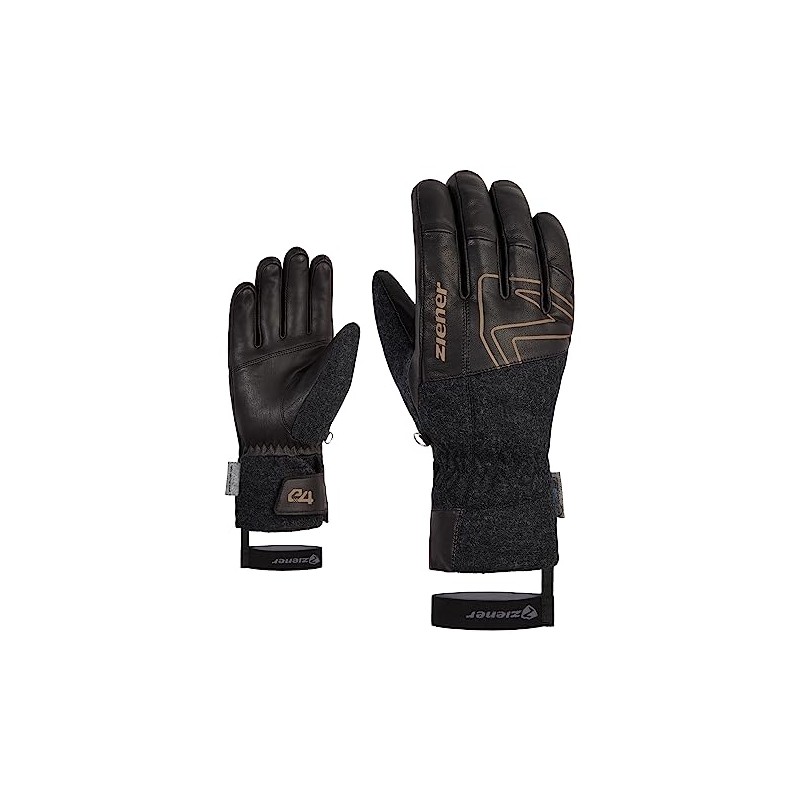 Ziener GANGHOFER Men's Ski Gloves / Winter Sports Extra Warm