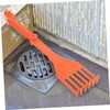 Gadpiparty 1set Mini Gutter Cleaning Rake Tool Ergonomic Rotating Handle