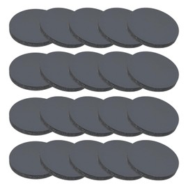 PATIKIL Rubber Solid Discs Washers, 20 Pcs 10mm OD x 1.5mm Thick Rubber Round Gasket Pad Bushings Spacer Washer for DIY Gasket Craft, Black