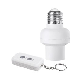 DEWENWILS Remote Control Light Bulb Socket, Wireless Light Bulbs Socket Switch Kit with Controller, Remote Light Socket E26/E27 Base for Pull Chain Light Fixture, No Wiring, Programmed, ETL Listed